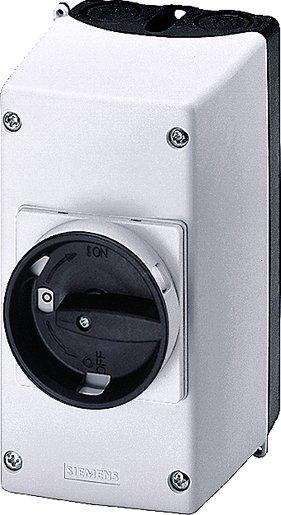 Isolierstoff-Aufbaugeh. IP55 N-und PE-Klemme in O-Stellung abschließba