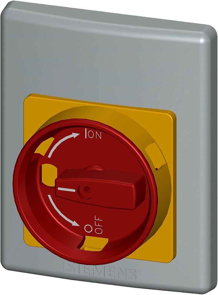 Isolierstoff-Frontpl. IP55 not-aus-Drehantrieb Bgr.S0 S2 S3