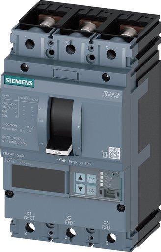 Leistungsschalter 3VA2 IEC 250 Frame 3p In= 250 A Icu= 55 kA - Anlagenschutz