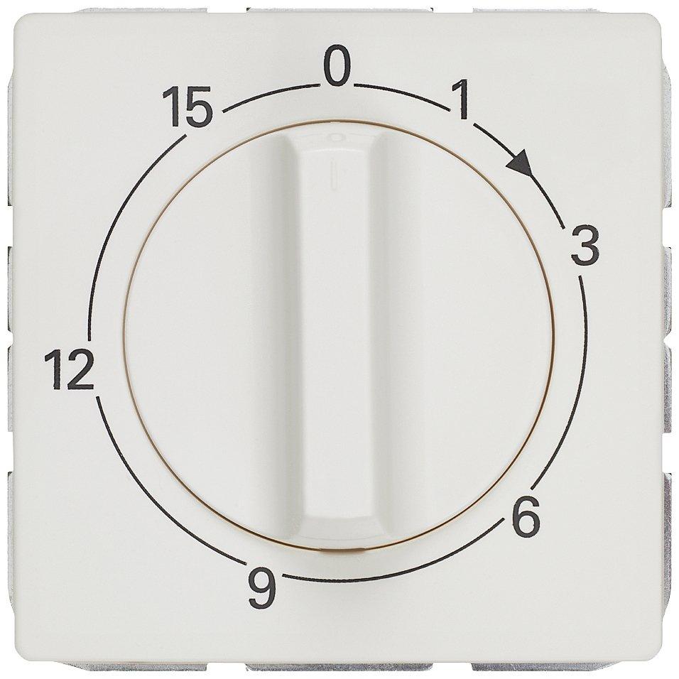 DELTA style titanweiß Abdeckplatte für Zeitschaltuhr Laufzeit 15MIN. b