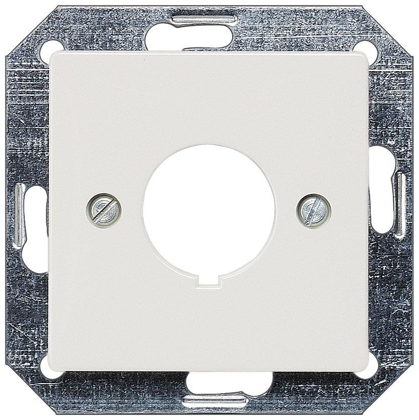 I-System titanweiß Abdeckplatte für Einbau-Befehlsgeräte für D=22,5mm
