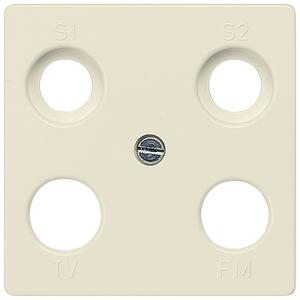 DELTA i-system elektroweiß Antennen-Abdeckpl. 55x55mm