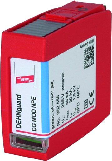 Überspannungsableiter Typ 2 N-PE-Funken- strecken-Schutzmodul für DEHN