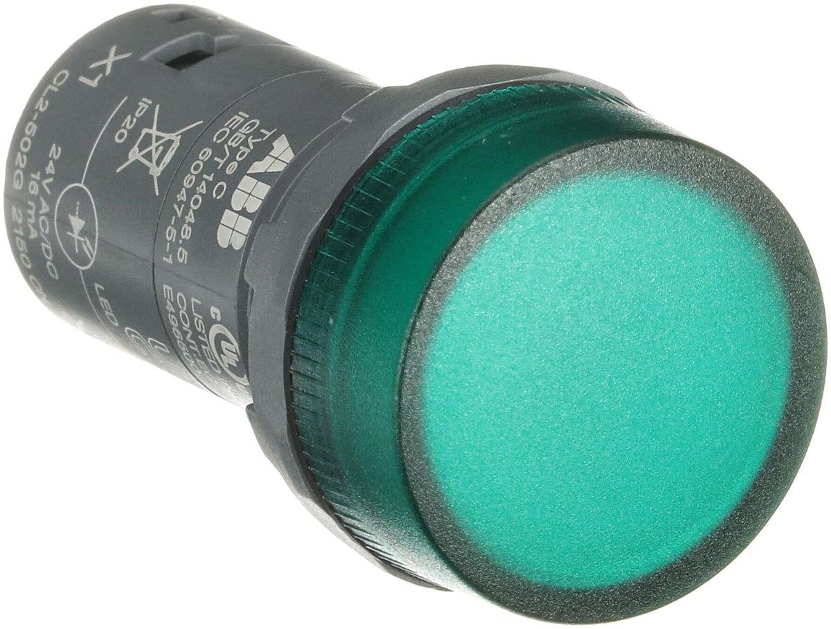Serie CL2 kompakte LED Meldeleuchte 22mm für 24 V AC/DC GRÜN