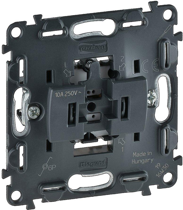 Taster mit Wechselkontakt Beleuchtbar 10A Valena