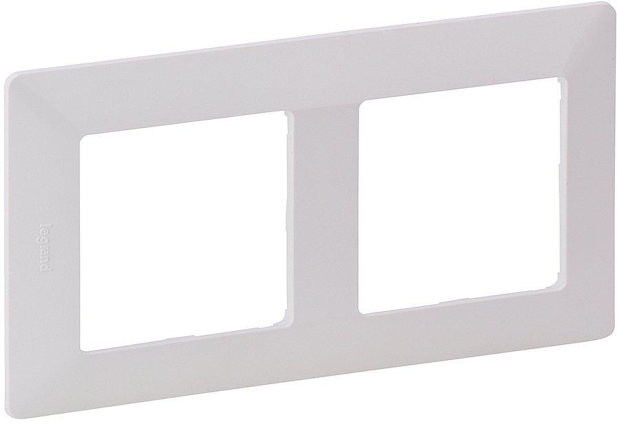 2-fach Abdeckrahmen Valena Life ultraweiß