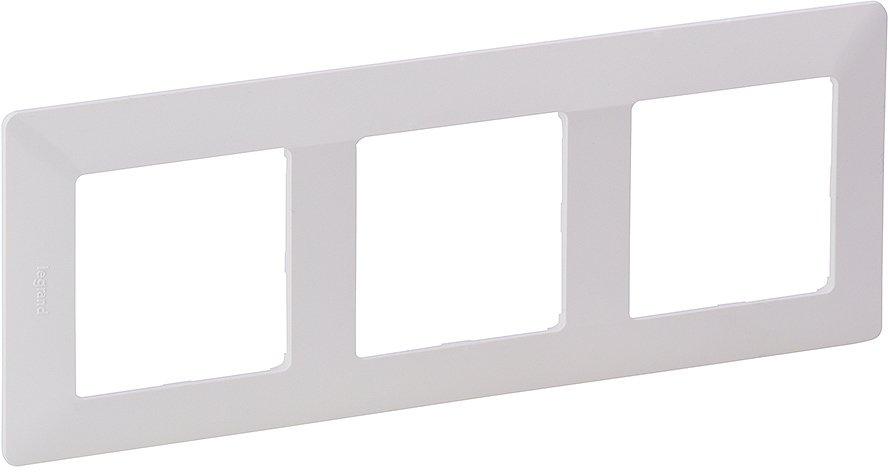 3-fach Abdeckrahmen Valena Life ultraweiß