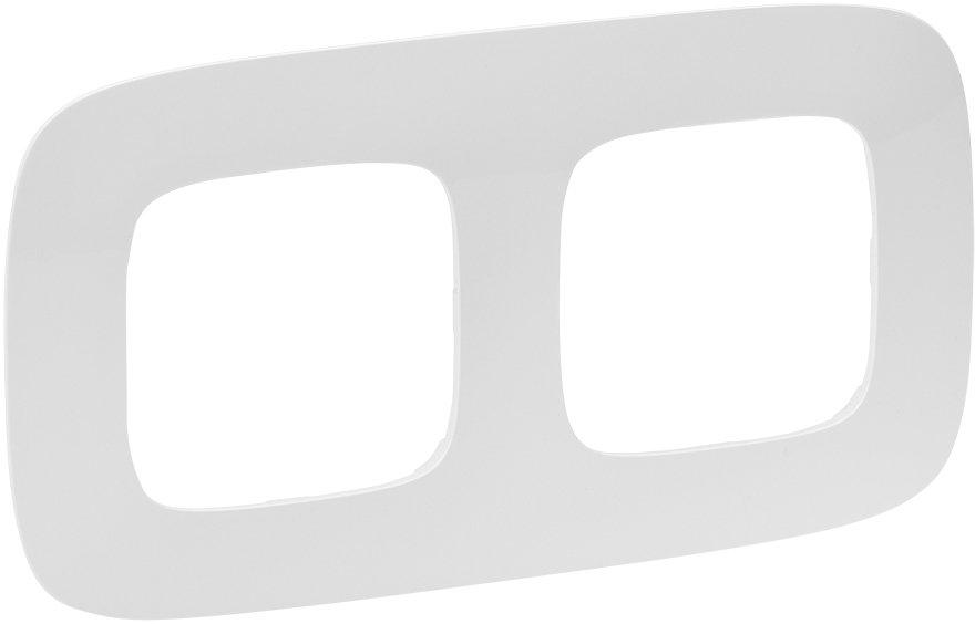 2-fach Abdeckrahmen Valena Allure ultraweiß