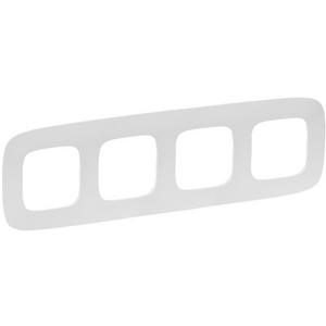 4-fach Abdeckrahmen Valena Allure ultraweiß