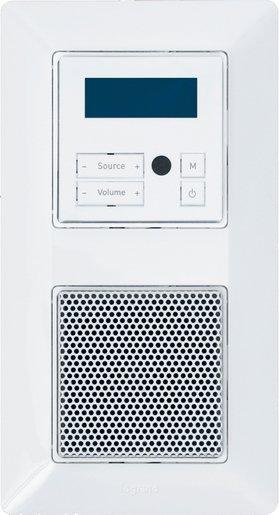 Unterputz-Radio mit Display RDS Valena Life ultraweiß
