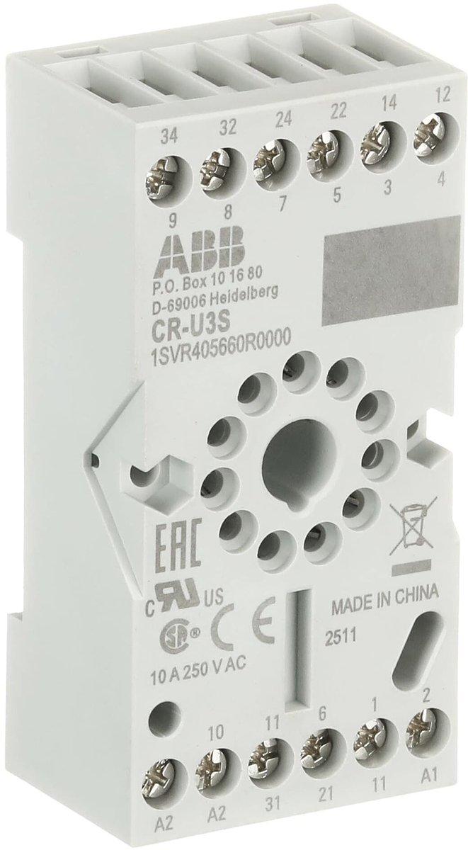 Sockel für 3 Wechsler CR-U Relais