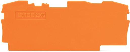 Abschluss- und Zwischenplatte 1 mm dick orange