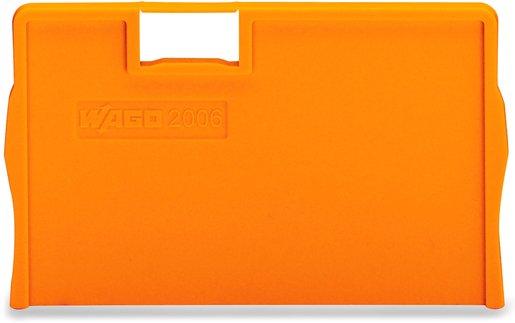 Trennwand 2 mm dick überstehend orange