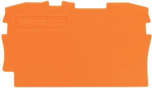 Abschluss- und Zwischenplatte 0,8 mm dick orange