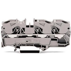 3-Leiter-Durchgangsklemme 0,5 - 10 mm² grau