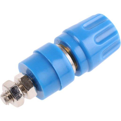 Bananen - Prüfbuchse / Polklemme ø 4 mm 30V AC / 60V DC 35 A - BLAU