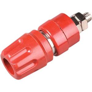 Bananen - Prüfbuchse / Polklemme ø 4 mm 30V AC / 60V DC 35 A - ROT