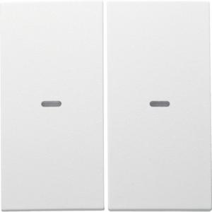 Abdeckung für Tastsensor-Modul 2-fach mit Linse S.1/B.x polarweiß matt