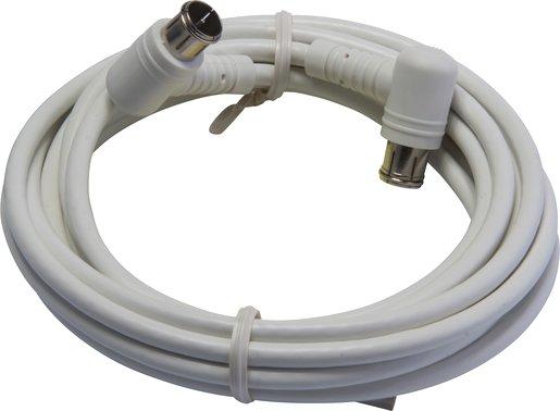 Sat Anschlusskabel 1,5 m mit Quick-F-Winkelstecker 100dB