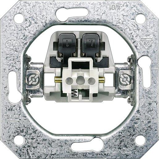 DELTA Taster-Geräteeinsatz UP 1S ohne Krallen 10A 250V