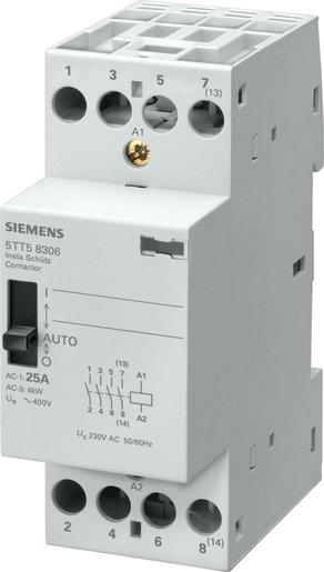 INSTA-Schütz 0/1 Automatik 4S für AC230V, 400V 25A Ansteuerung AC24V
