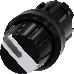 Knebelschalter beleuchtbar 22mm rund schwarz weiß