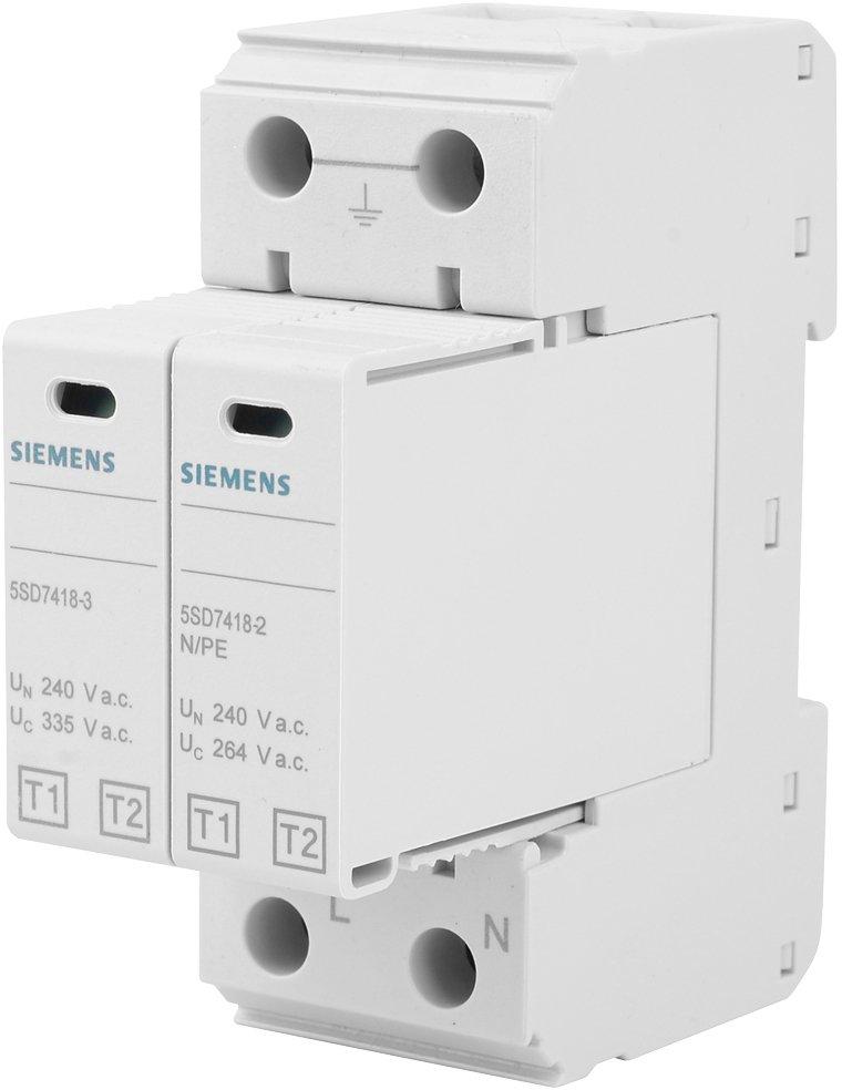 Steckteil T1/T2, L-N, Nennspannung UN 240V AC UC 335V AC, Iimp 12,5kA