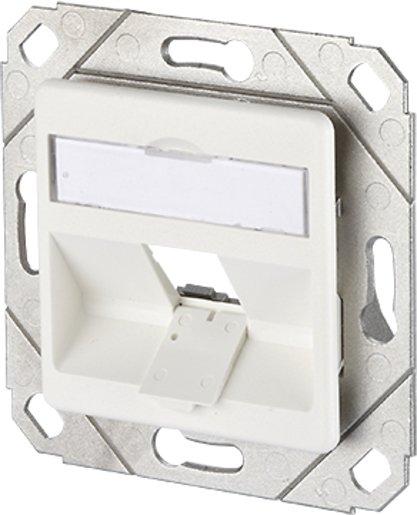 Keystone Anschlussdose UPk 1 Port unbestückt reinweiß
