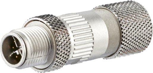 M12 Stecker X-kodiert feldkonfektionierbar gerade