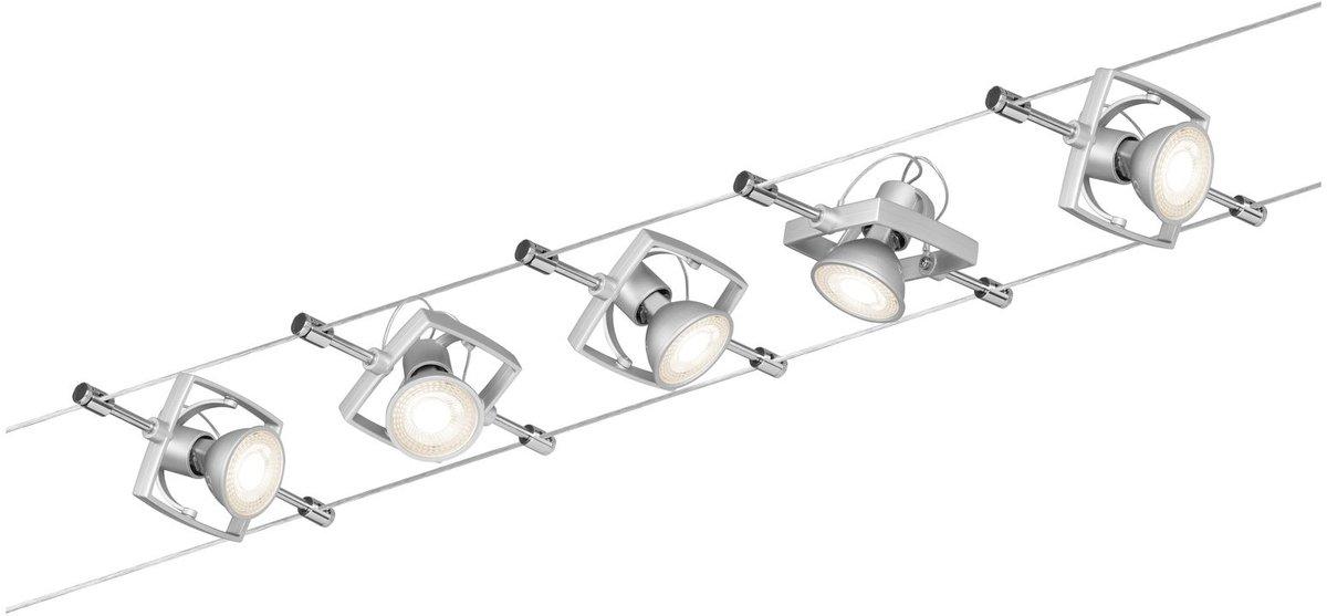 Wire System Set Mac II max. 5x10W GU5,3 Chrom matt