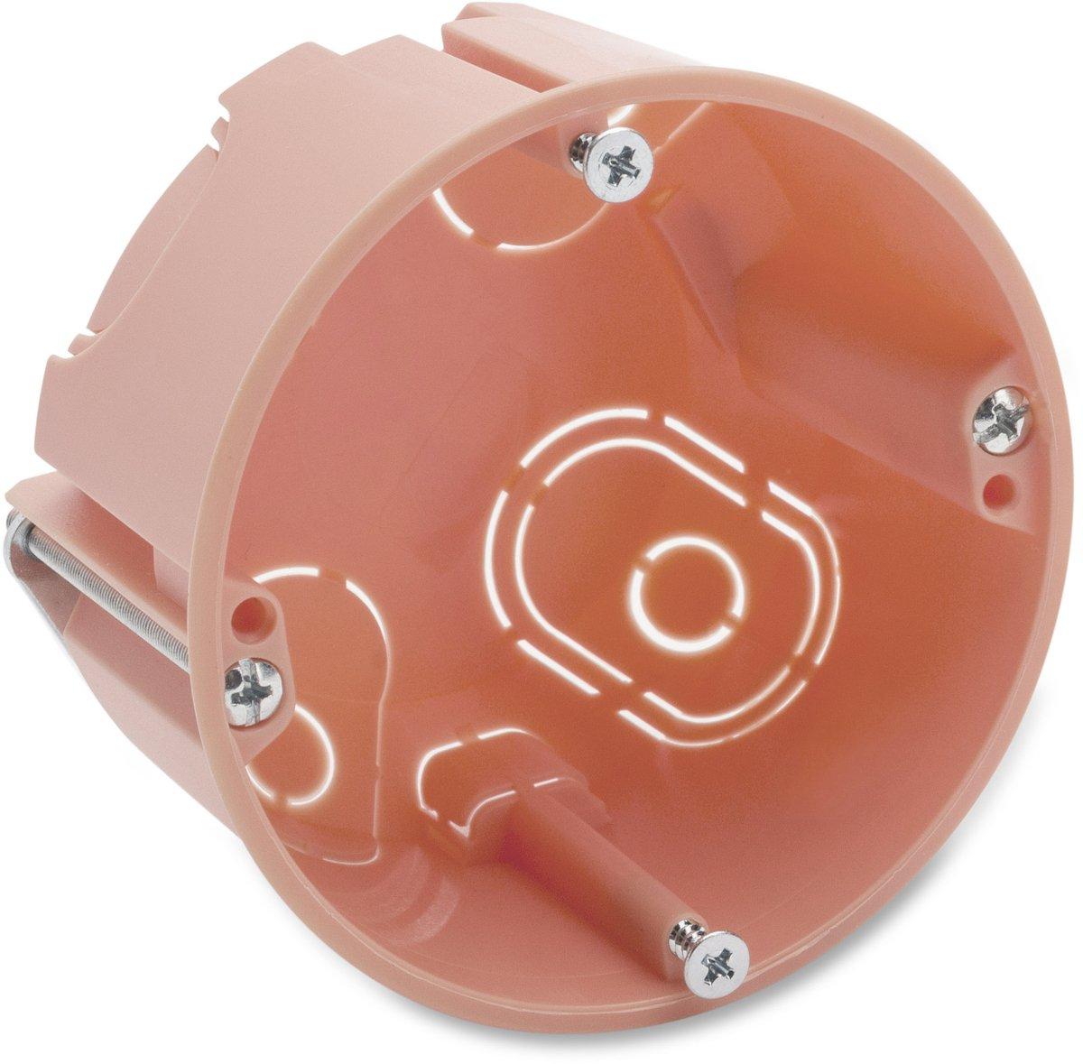 Geräte-Abzweigdose ø 65mm orange 4xø 20mm und 2xø 25mm