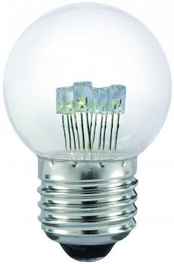 LED Golfball E27 1W 230VAC 40lm 721 IP44 ND opal  15.000h