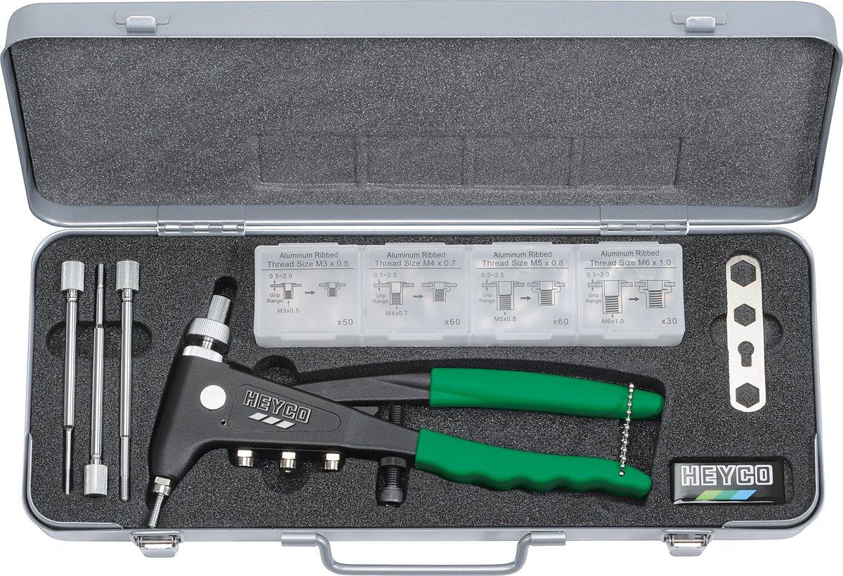 Gewindenietzangensatz in Metallkasten 174 x 81 x 31mm