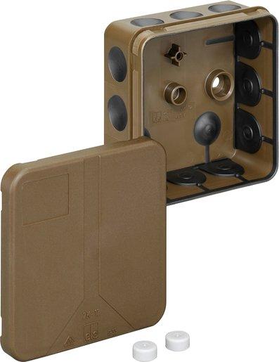 Verbindungsdose 85 x 85 x 37 mm braun