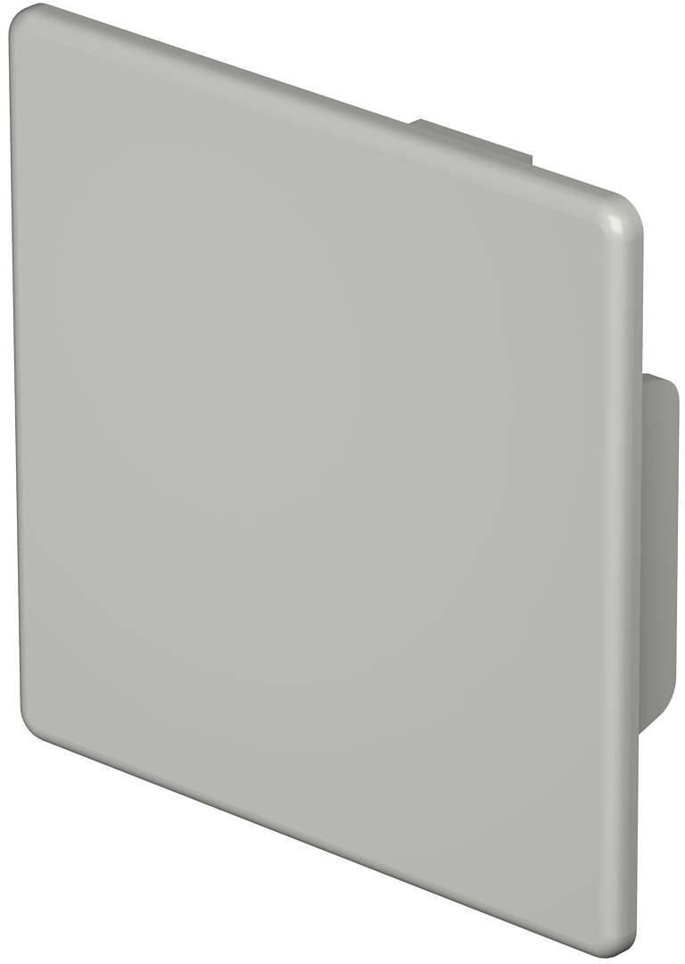 Endstück 60x60mm PVC steingrau RAL 7030