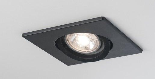 SERIE 4236 HV Einbaustrahler quadratisch 1xGU10 max.50W schwarz