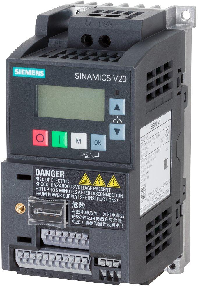Frequenzumrichter 0,37kW 1x 240V C1 4DI 2DO 2AI 1AO USS/MODBUS RTU