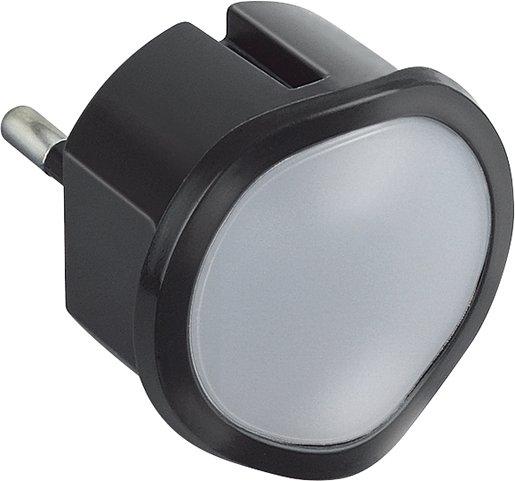 Nachtlicht Adapter dimmbar mit Helligkeitssensor LED 0,06W schwarz