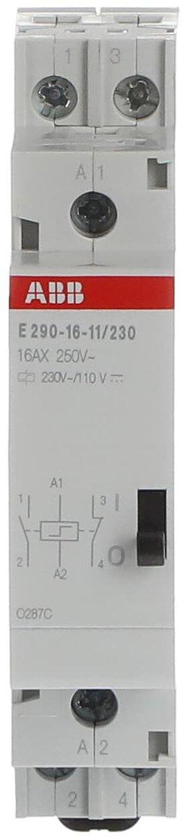 Stromstoßschalter Spule 230 VAC/ 110 VDC 16 A 1NC + 1NO