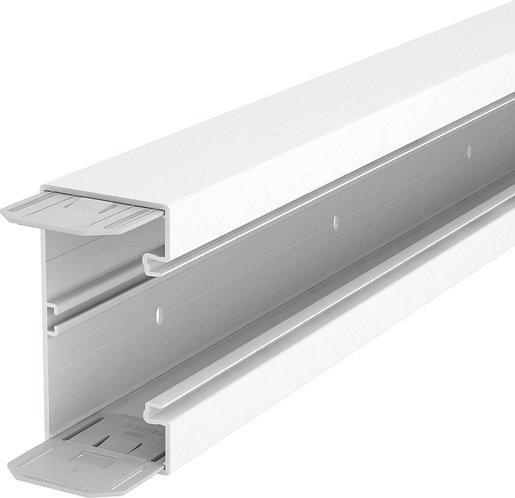Geräteeinbaukanal halogenfrei mit Bodenlochung 70x130x2000 PC/ABS rein