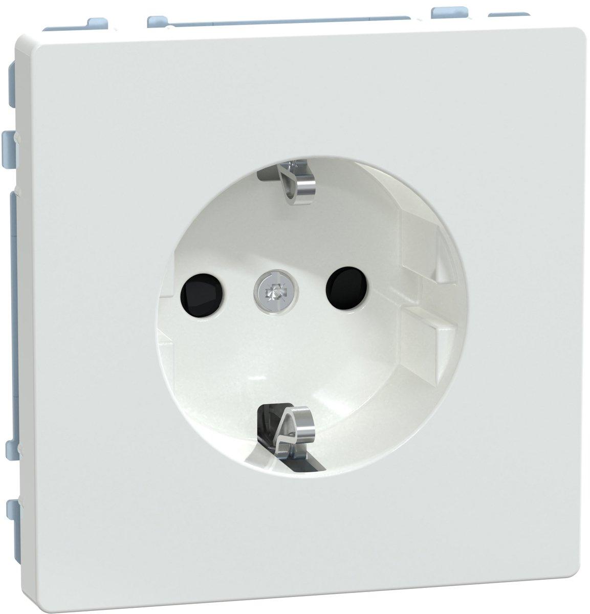 SCHUKO-Steckdose Steckklemmen Lotosweiß