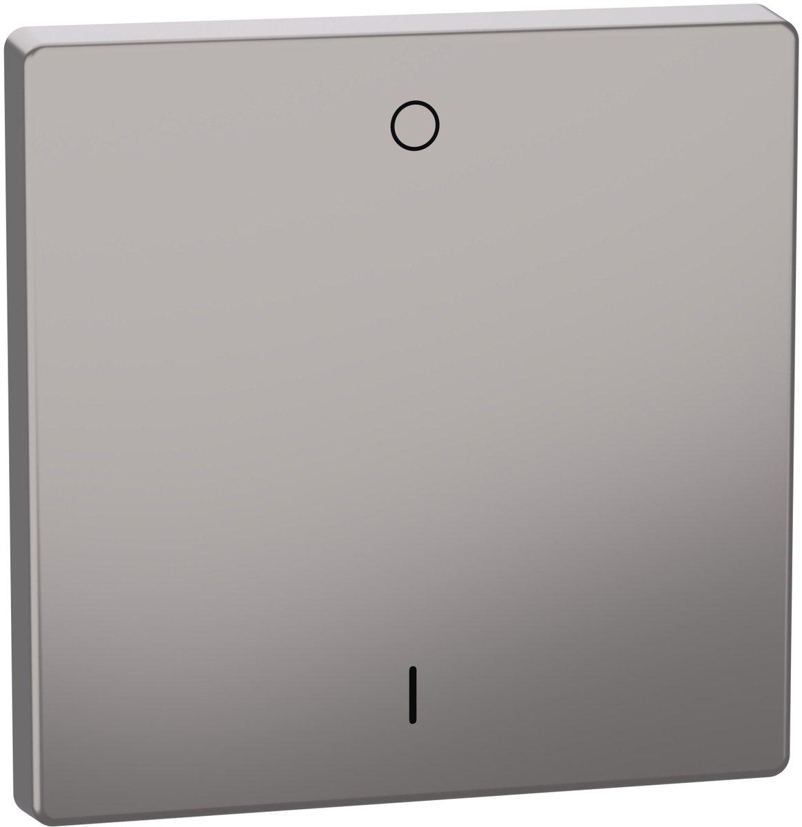 Einteilige Wippe für Schalter oder Taster mit Kennzeichnung 0/1 Nickelmetallic