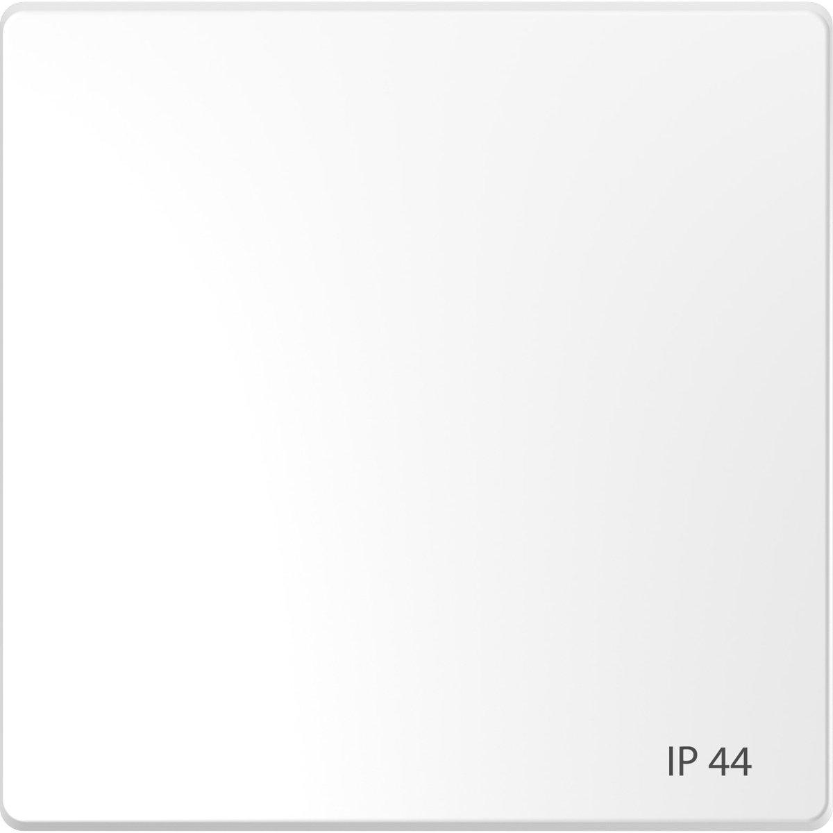 Einteilige Wippe für Einzelschalter oder Taster IP44 Lotosweiß