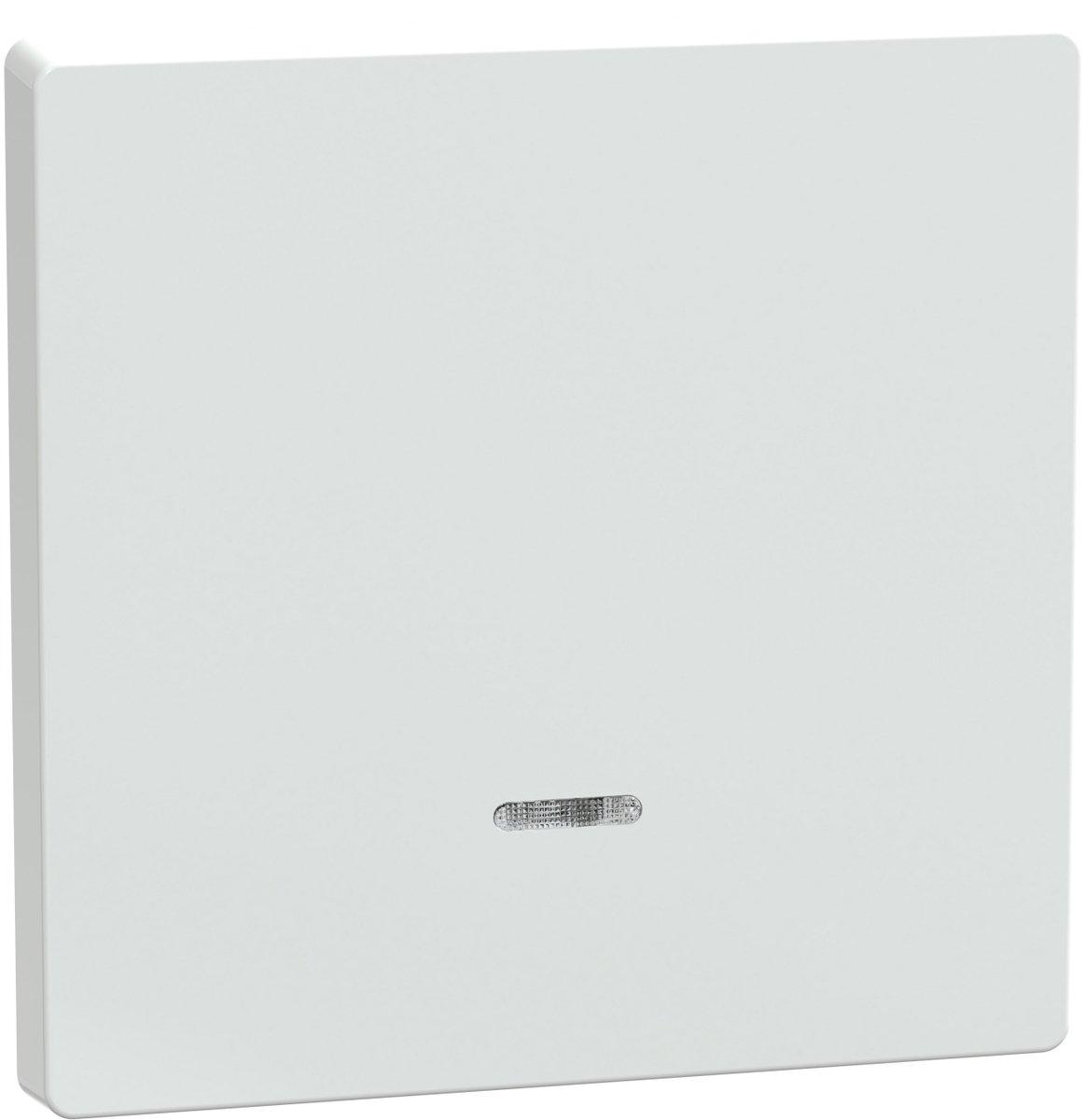 Einteilige Wippe für Schalter oder Taster mit Kontrollfenster Lotosweiß