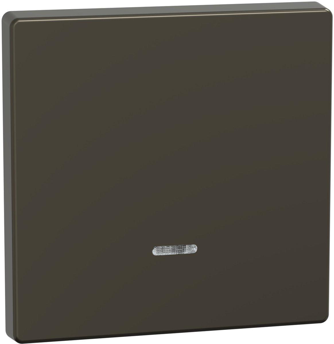 Einteilige Wippe für Schalter oder Taster mit Kontrollfenster Moccametallic