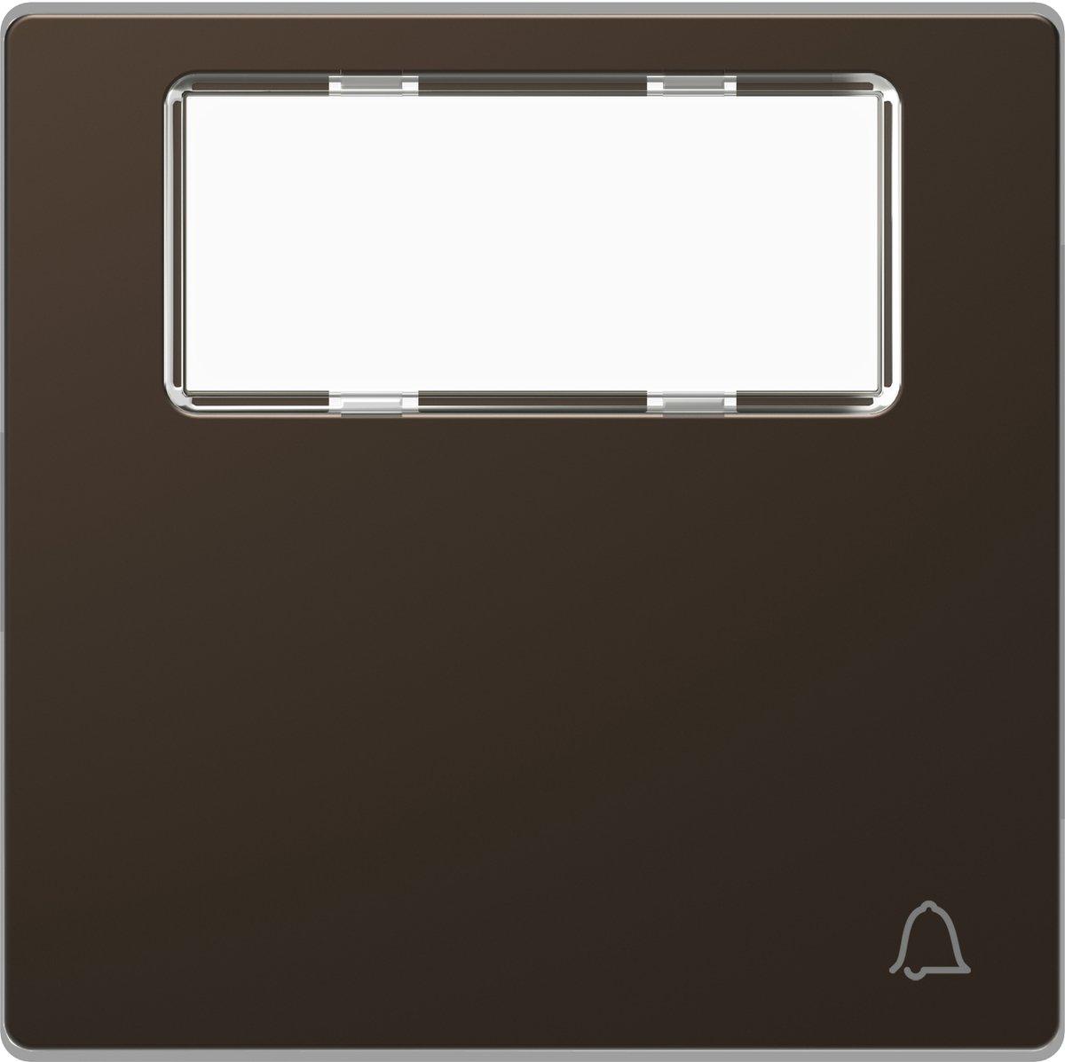 Einteilige Wippe mit Schriftf. und Kennzeich. Klingel Moccametallic