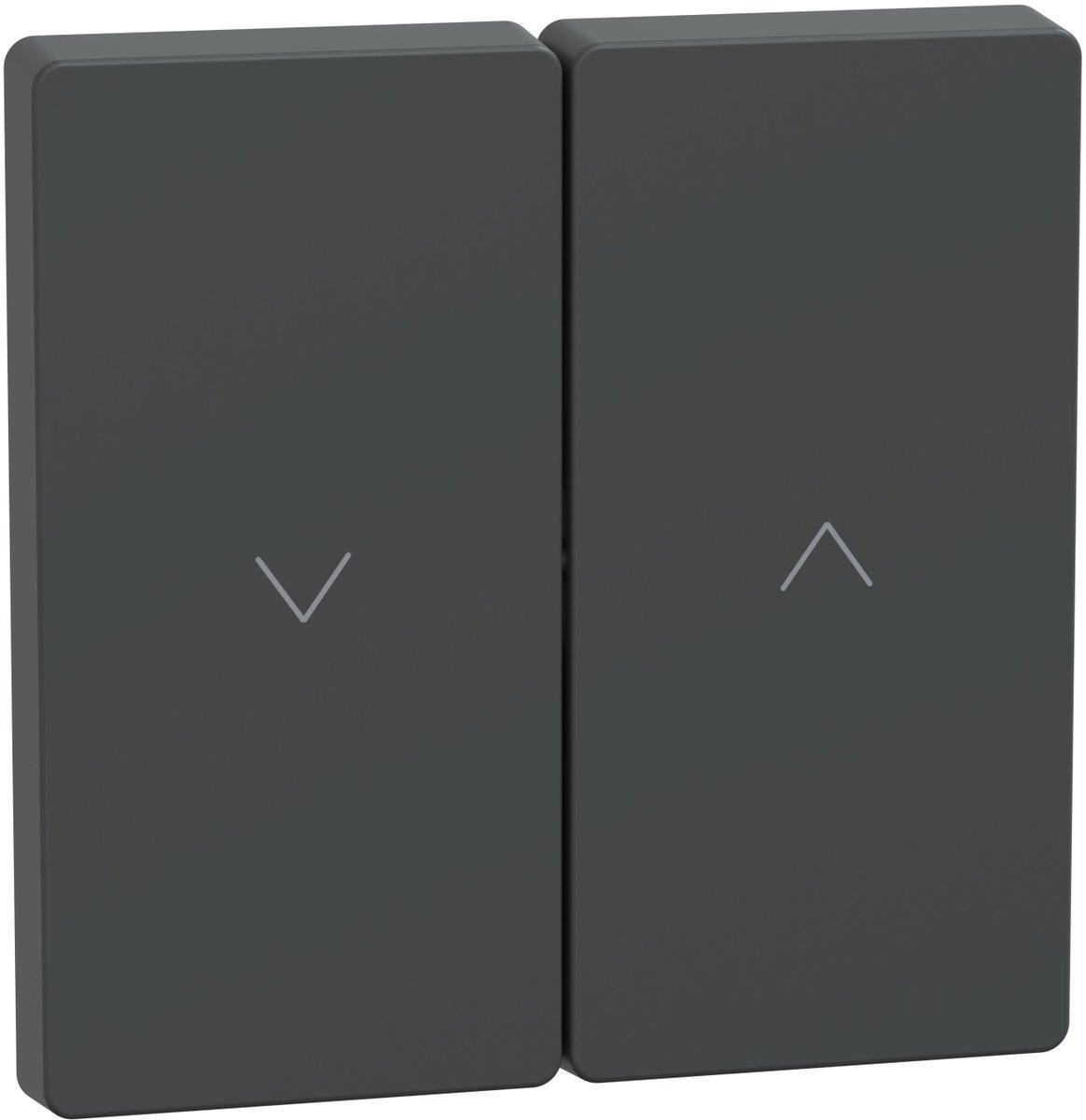 Zweiteilige Wippe für Rollladenschalter und -taster anthrazit