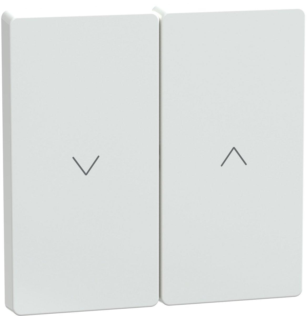 Zweiteilige Wippe für Rollladenschalter und -taster Lotosweiß