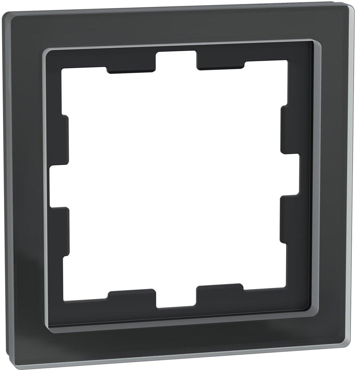 D-Life Glas Rahmen 1-fach Onyxschwarz