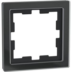 D-Life Glas Rahmen 1-fach Onyxschwarz